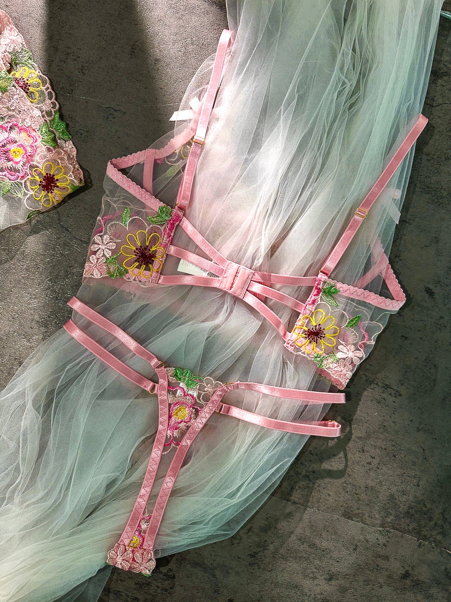 Floral Corset Set