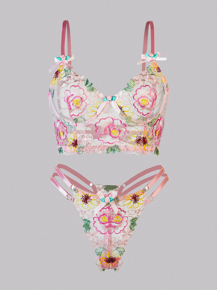Floral Corset Set
